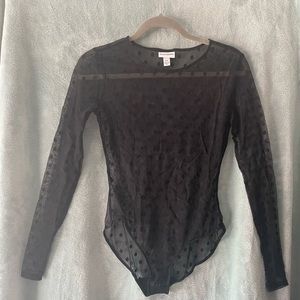 Bodysuit. Sheer black. Size S/P.  Brand-Kate Young For Target. Like new.